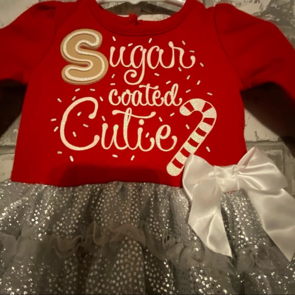 “Sugar Coated Cutie” Holiday Dress Size 0-3 Months - Picture 3 of 5